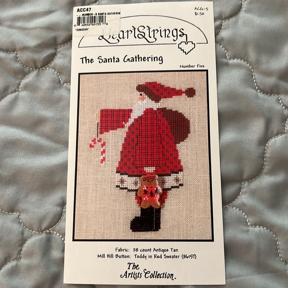 3 Santa Counted Cross Stitch Patterns - Picture 6 of 7